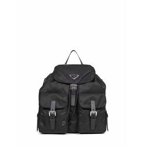 Prada Borse Women Black Medium Backpack With Pouch